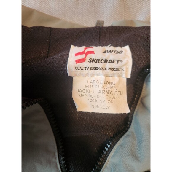 IPFU Jacket Large Long Regular PT Wind Breaker Army‎ Gray 8415-01-465-4811 - Picture 3 of 6